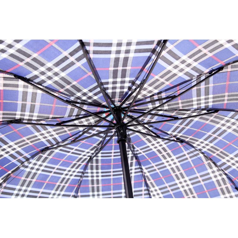 英伦商务格子伞男女超大两用折叠晴雨伞三折加大太阳伞遮阳伞v
