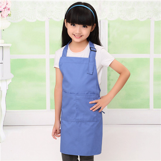 棉日式韩国版儿童围裙套袖小孩绘画画室幼儿园亲子厨师演出服宝宝