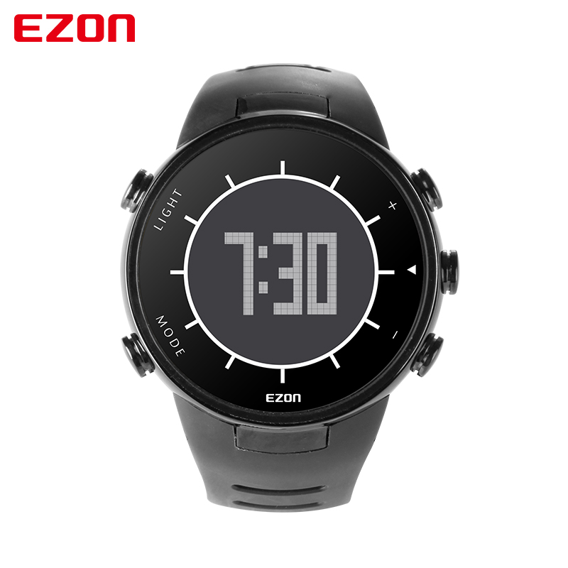 EZON宜准运动手表户外跑步男士计步电子表时尚潮流休闲防水T019