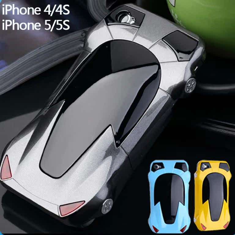 iphone5S法拉利跑车保护壳赛车保护套 创意4代汽车手机套4S手机壳