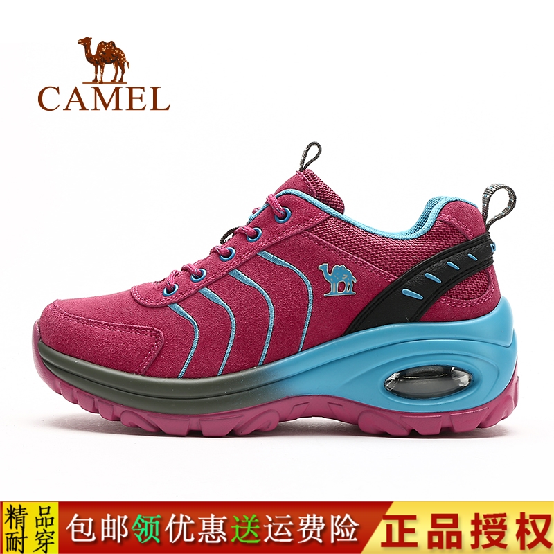 CAMEL骆驼户外女款徒步鞋 秋冬耐磨防滑 系带登山徒步鞋子