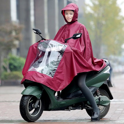 天堂正品 摩托车电动车 电瓶车自行车雨披成人时尚加大雨衣 男女