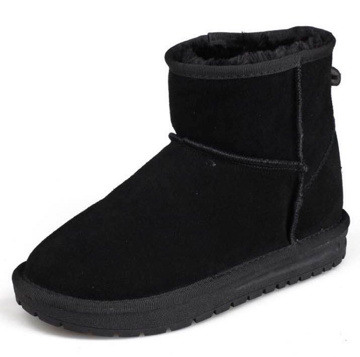 雪地靴女 短靴2015冬季短筒靴男女鞋真皮加绒棉鞋女靴冬靴子