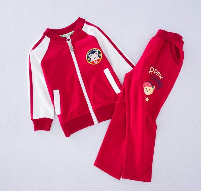 特价2015小熊秋装paw stor儿童男童女童装运动服in两件套休闲套装