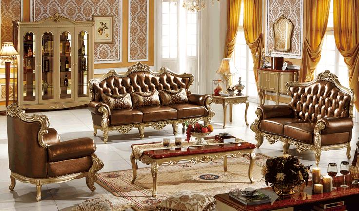 欧式真皮沙发客厅组合 奢华进口皮 品牌实木家具皮艺大沙发
