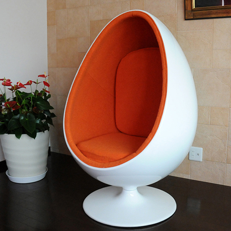 创意鸡蛋椅 休闲沙发椅个性蛋壳椅 玻璃钢椅太空舱椅泡泡椅带音响
