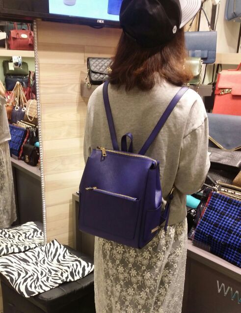 韩国女装 东大门代购 16年新款ROOTY-L 女士拉链修饰百搭经典背包