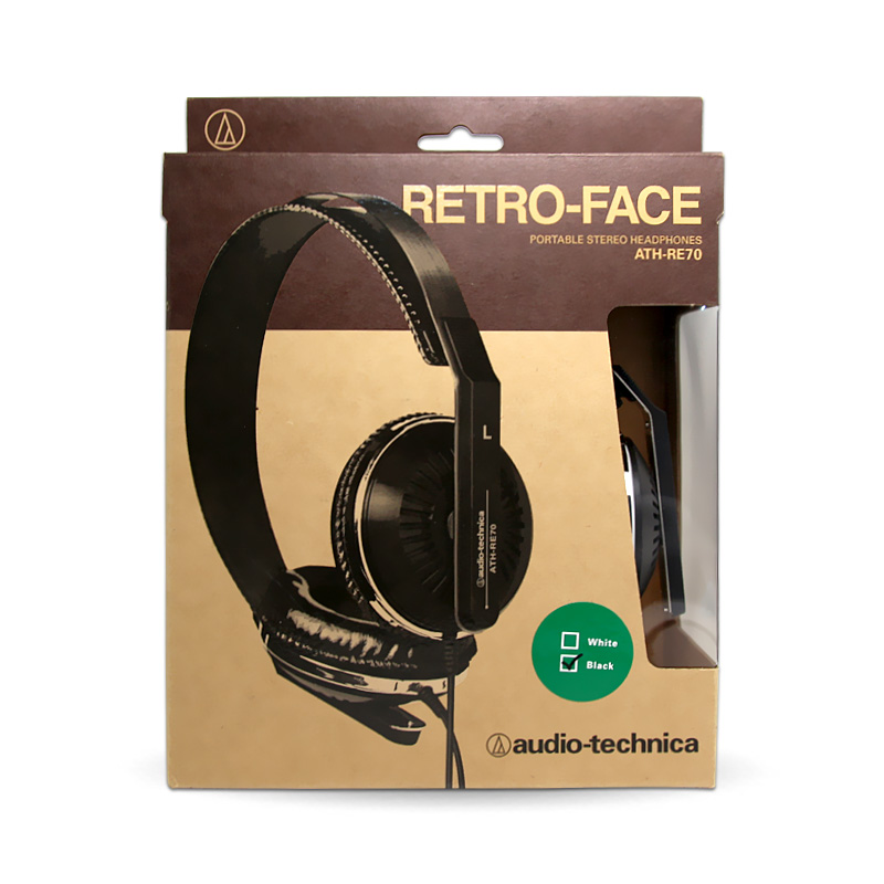 Audio Technica/铁三角 ATH-RE70 复古款便携随身头戴式耳机
