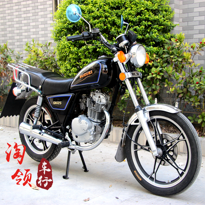 二手原装进口铃木GN125cc复古太子车跨式骑式车男装摩托车整车
