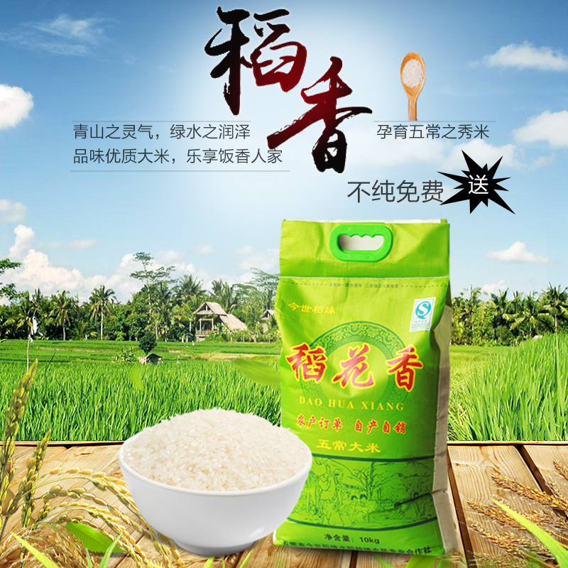 五常稻花香大米农家新米自产有机2016优质东北大米新米10kg包邮