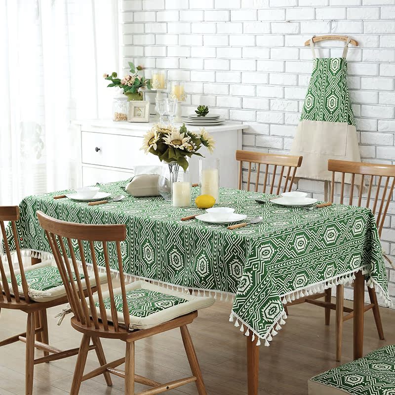 家居布艺长方形正方形桌布简约现代客厅茶几盖布巾桌台布装饰长条