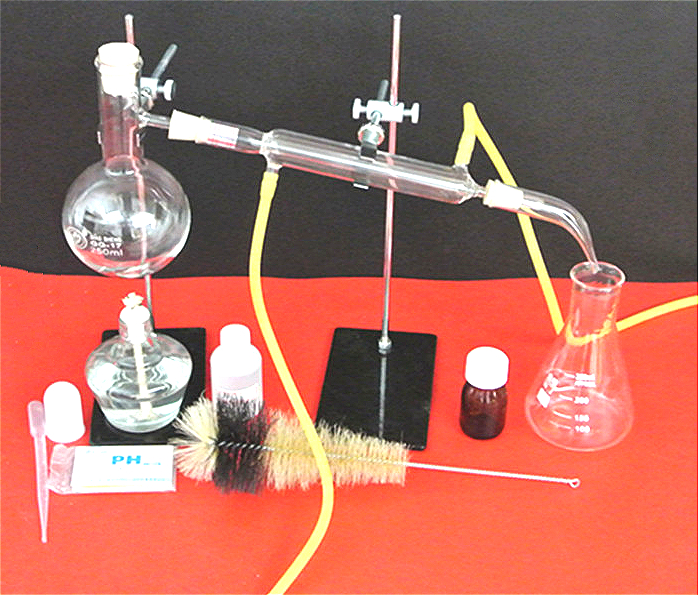 蒸馏装置大号全套提取精油装置制取花露水装置纯露提纯教学仪器