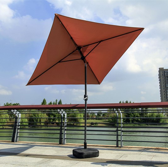 2米方形户外遮阳伞庭院伞花园阳台室外伞沙滩咖啡吧伞摆摊广告伞