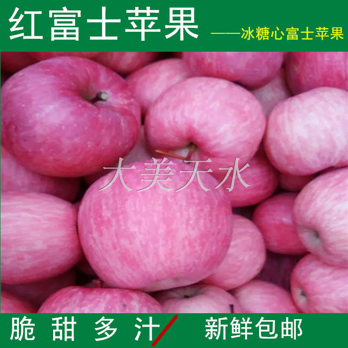 天水特产 新鲜苹果 新鲜水果红富士苹果 冰糖心苹果 脆甜多汁爽口