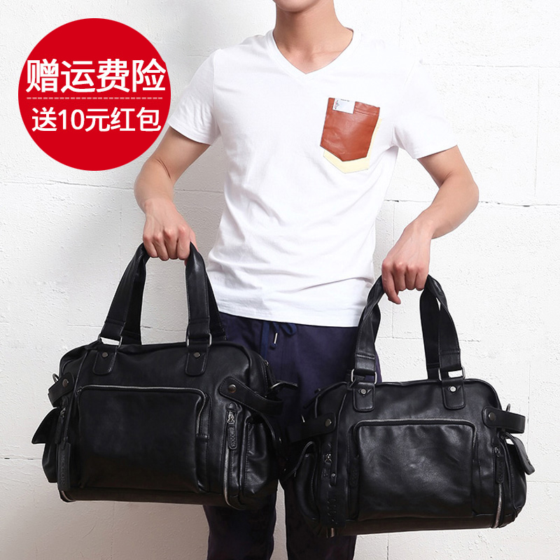 麦哲男包单肩包韩版皮包包2016新款斜挎包男士休闲手提包旅行包包