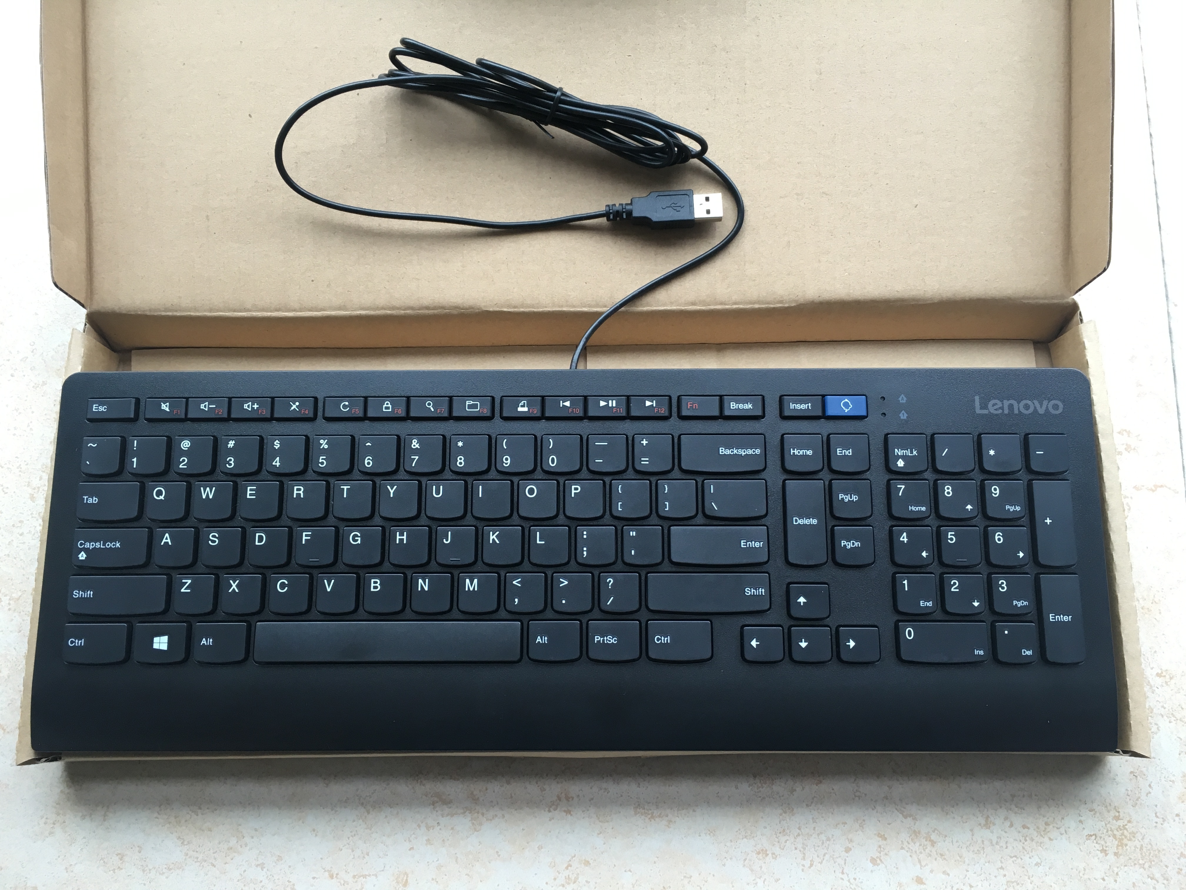包邮Lenovo联想键盘全新原装USB超薄静音笔记本SK8821KU0989 2209