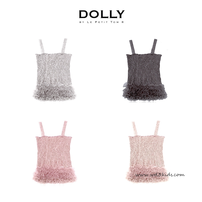 正品现货！荷兰Dolly 女童女宝新款蓬蓬裙吊带上衣 多色偏小
