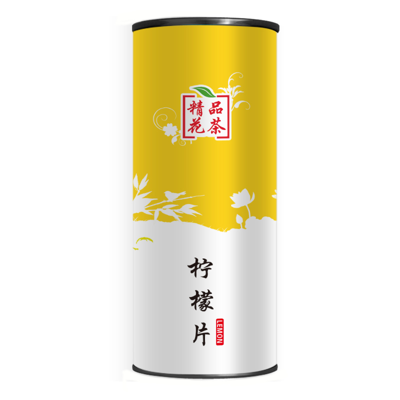 通用 柠檬片茶纸罐 空罐子空瓶子 花草茶包装盒 茶叶罐 纸桶批发