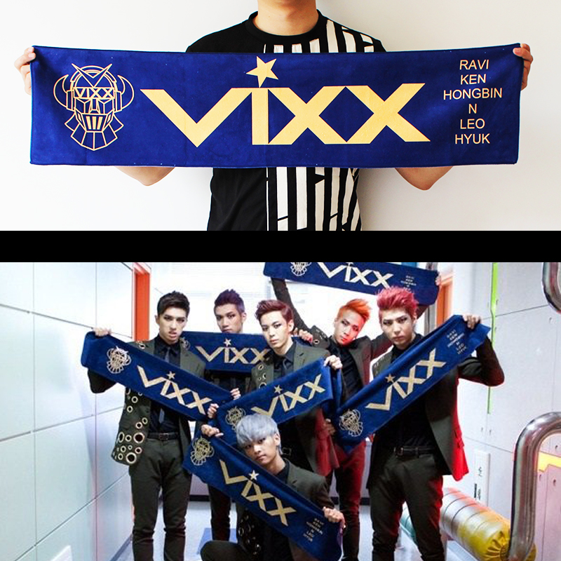 VIXX官方同款韩演唱会周边应援毛巾手幅横幅fan meeting sologan