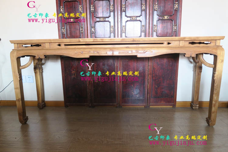 新中式玄关台古典全实木条案家具案台简约创意案几老上海民国供桌