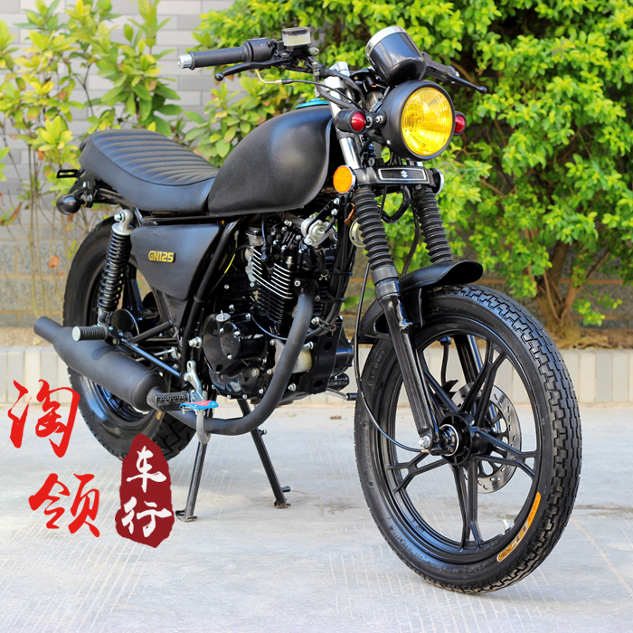 正品二手进口铃木GN125c复古哈雷改装太子跨式骑式男装摩托车整车