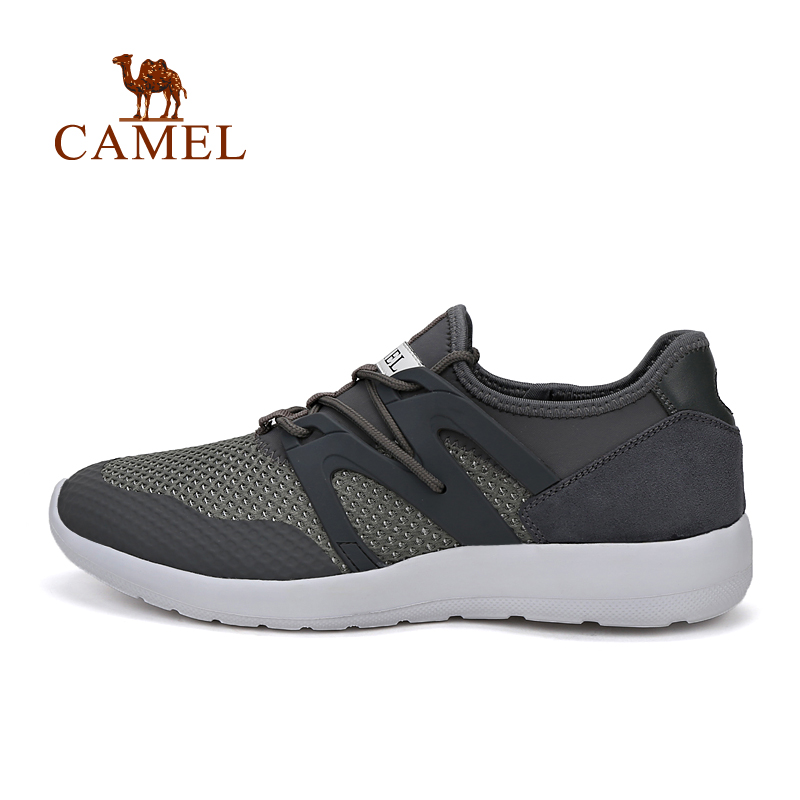 【2016新品】CAMEL骆驼户外男款越野跑鞋 春夏系带舒适透气运动鞋