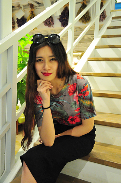 2016夏季女式上新韩版圆领花色印花百搭休闲短袖T恤打底衫