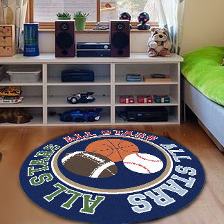 儿童地毯圆形 宜家瑜伽远动篮球橄榄圆形球卧室客厅茶几地毯
