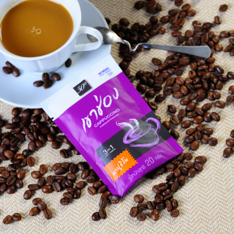 高盛卡布基诺咖啡 泰国进口三合一速溶咖啡25支卡布其诺 拍2包邮