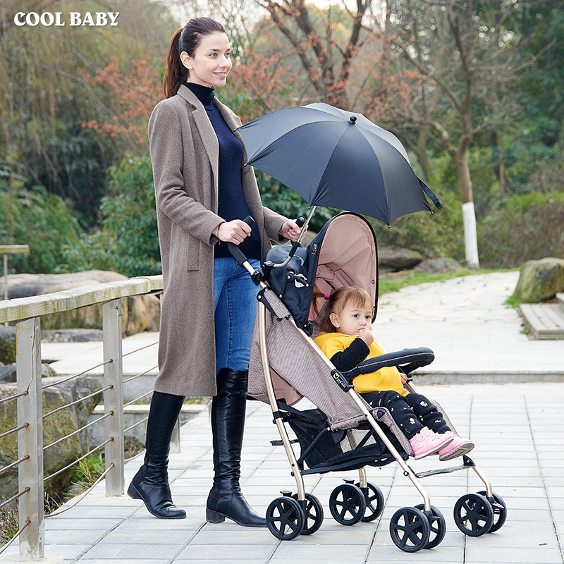 coolbaby超轻便婴儿车 便携可折叠可躺可坐宝宝手推车儿童伞车
