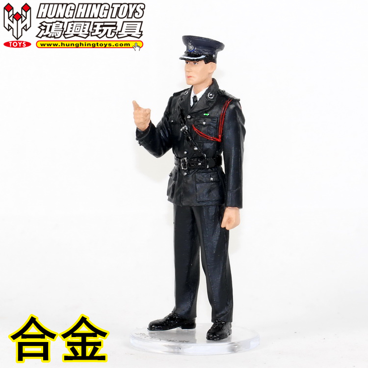 香港警察袖珍仿真合金模型HH002 HKPOLICE警司警察兵人 玩具摆设