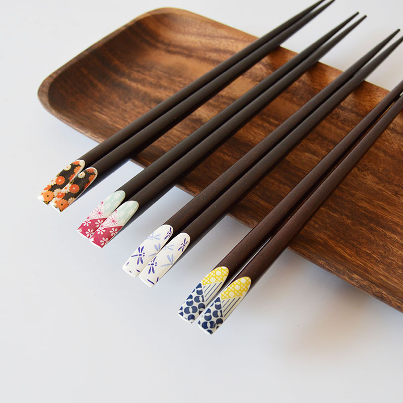 日式和风天然木筷子 家用筷子餐具环保健康竹木筷情侣筷酒店餐具