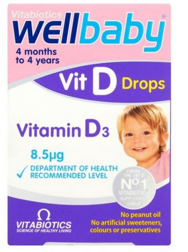 Vitabiotics -wellbaby婴幼儿维生素D滴剂 4个月-5岁 30ml英国