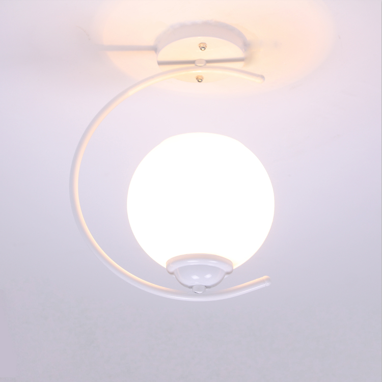 LED简约创意单头吸顶灯小吊灯衣帽间灯走廊过道楼梯灯玄关门厅灯