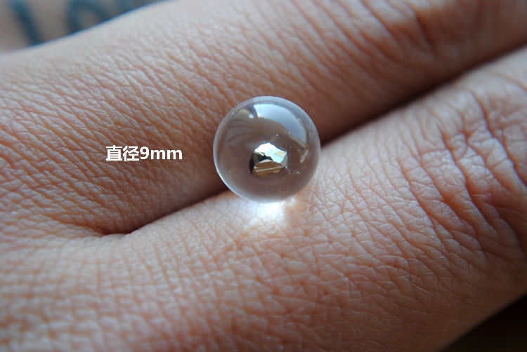 纯天然精品水晶，稀有的黄铁矿包裹体小珠子，可设计做戒指