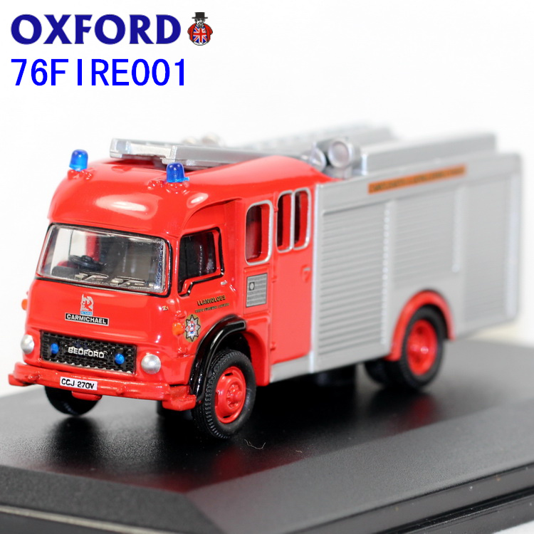 正版OXFORD牛津合金汽车模型车 贝德福德消防车摆设 76FIRE001
