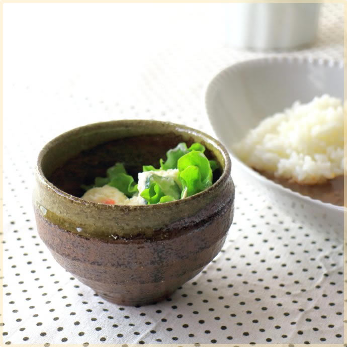【现货】日本Zakka复古褐色黑色粗陶小碗 酱料碗小饭碗小钵蘸料碗
