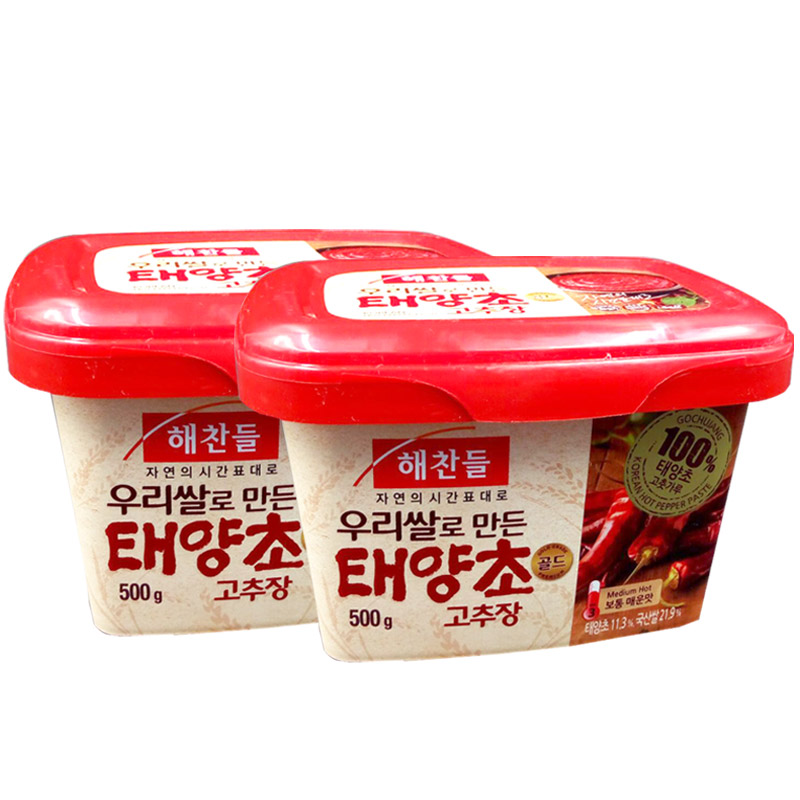 【包邮】好餐得韩国辣椒酱500gx2罐进口甜辣酱韩式辣炒年糕酱