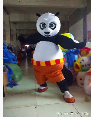 上海卡通行走人偶租赁功夫熊猫 大熊猫人偶运动会开幕式服装出租