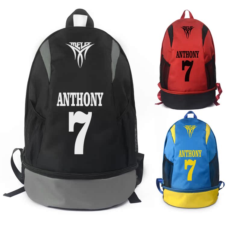 篮球周边7号安东尼双肩包球星运动背包男女学生书包开学包