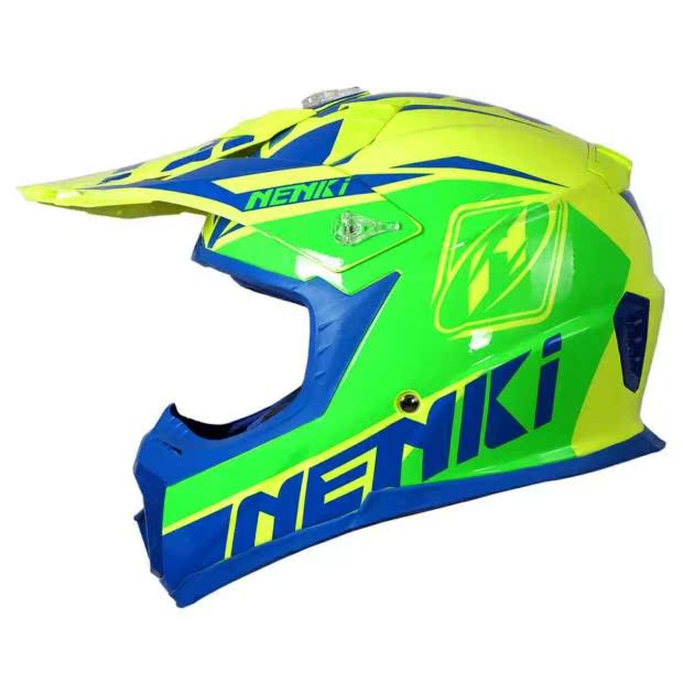 新款NENKI摩托车越野盔玻璃钢越野头盔高档骑行男女四季盔