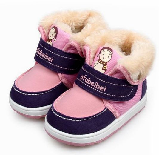 阿福贝贝棉鞋女童棉靴加厚雪地靴2016冬季新款韩版公主棉靴AF521
