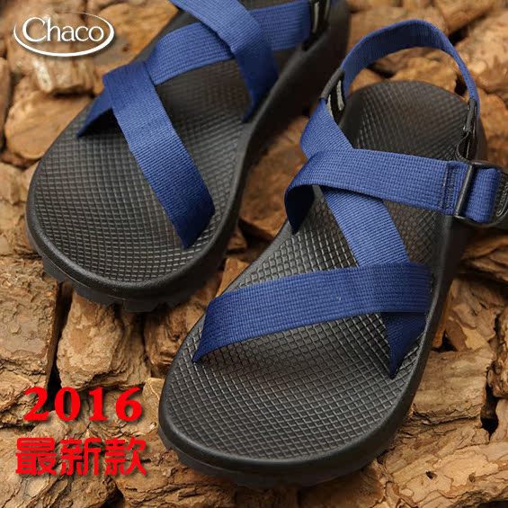 16夏季新款专柜正品美国户外凉鞋chaco男款 Z1 CLASSIC蓝色 黑色