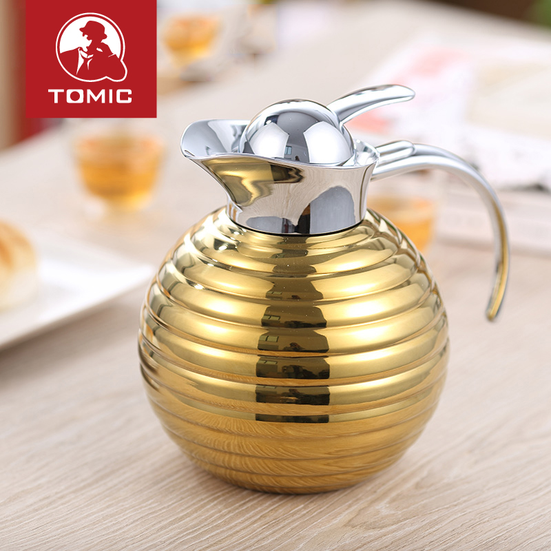 tomic专柜正品保温壶居家办公暖水瓶 球形简洁大方 馈赠精品包邮
