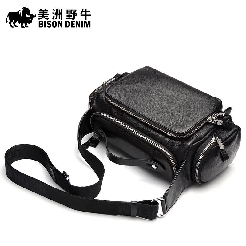 美洲野牛户外摄影包单肩包斜挎包大容量韩版手提包防水单反相机包