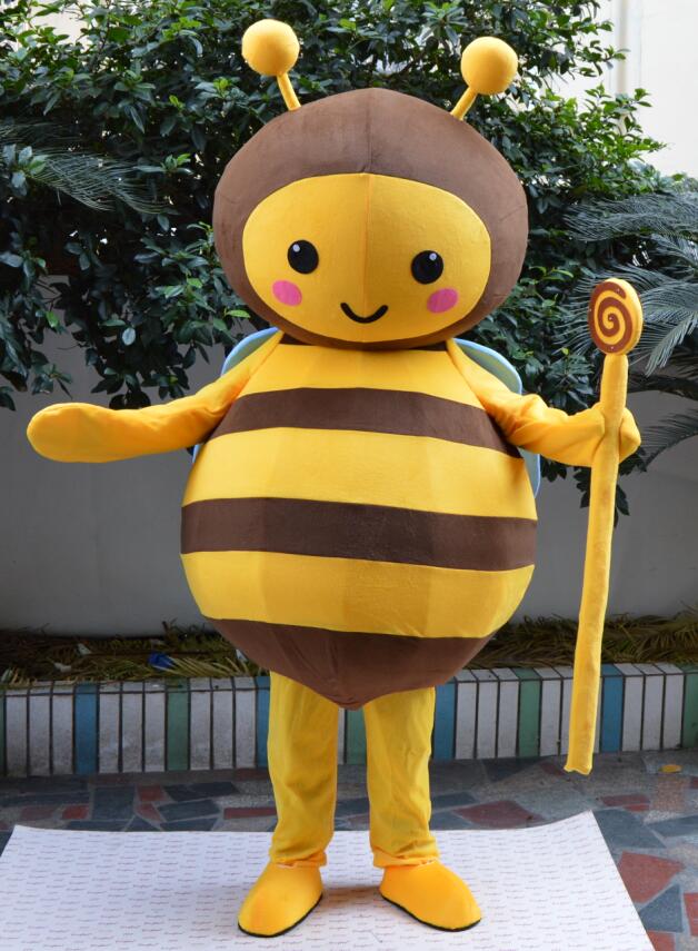 可爱蜜蜂卡通人偶服装成人行走表演吉祥物 小蜜蜂玩偶道具演出服