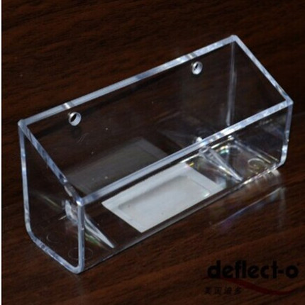 迪多 进口透明挂墙卡片座多功能名片盒仿水晶商务名片架盒