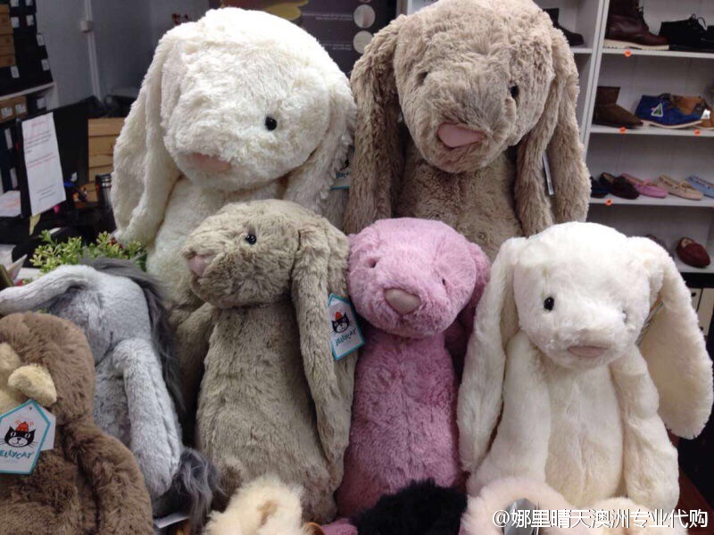 澳洲邦尼兔新年节日礼物 邦尼兔子宝宝安抚毛绒玩具