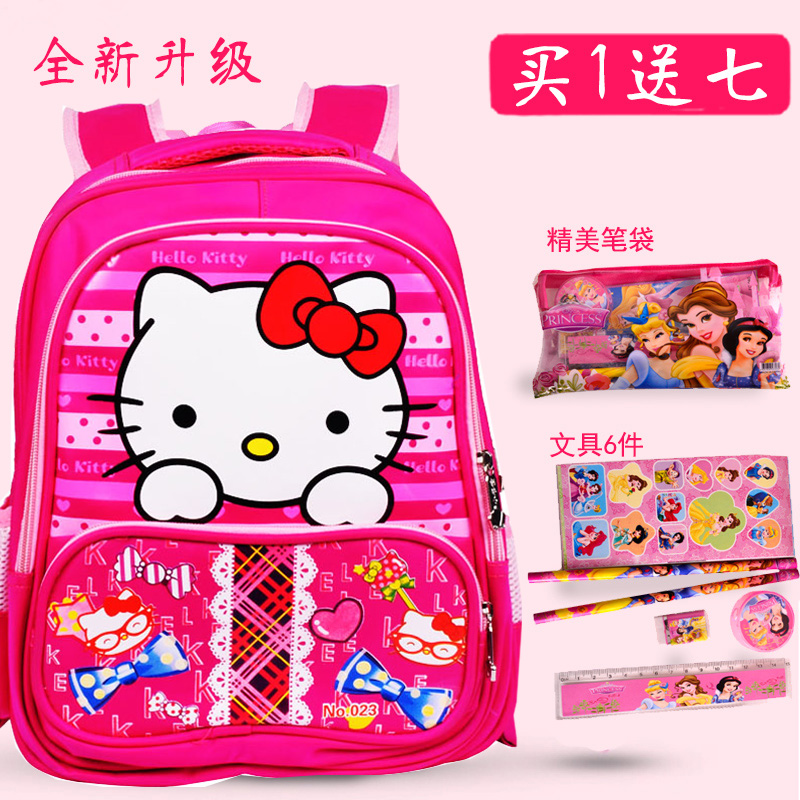 新款包邮Kitty凯蒂猫幼儿园书包中大班男童女宝宝小孩背包3-6周岁