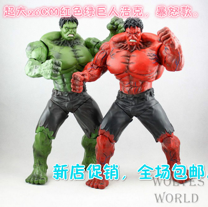 复仇者联盟大红色绿巨人浩克钢铁侠玩具人偶可动手办模型公仔礼物